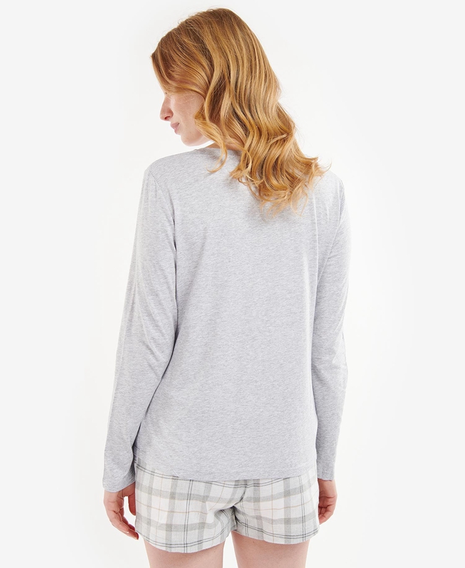 Barbour Etta Henley PJ Set Női Hálóruha Szürke | 948730-BVW