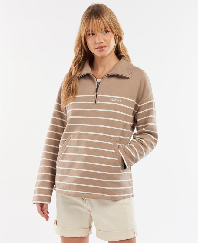 Barbour Explorer Ember Női Pulóverek Bézs | 958723-YHO