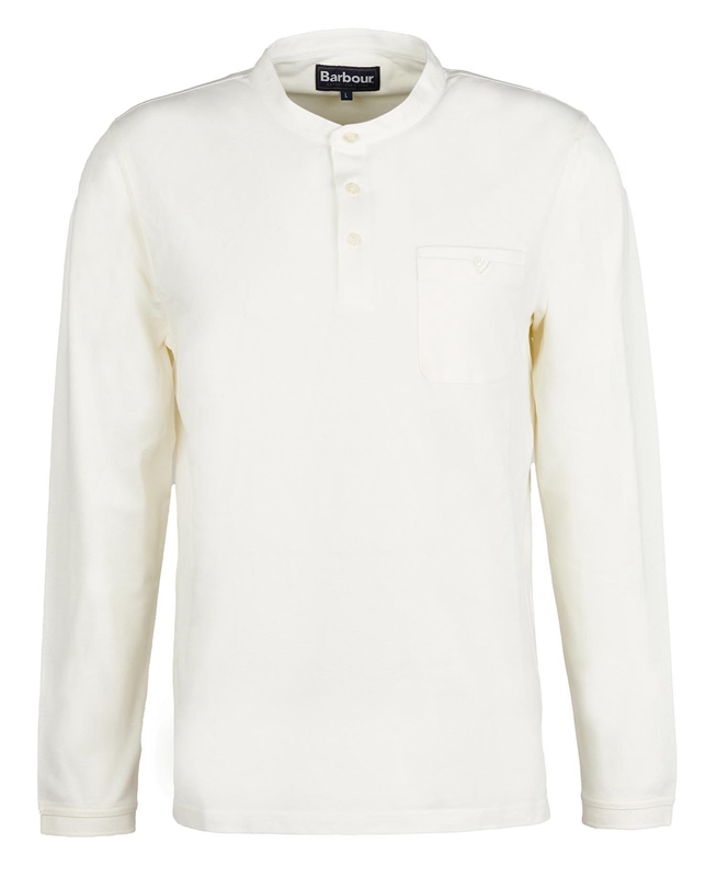 Barbour Explorer Henley Férfi Polo shirts Krém | 860412-JWF