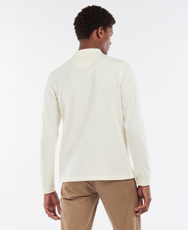 Barbour Explorer Henley Férfi Polo shirts Krém | 860412-JWF
