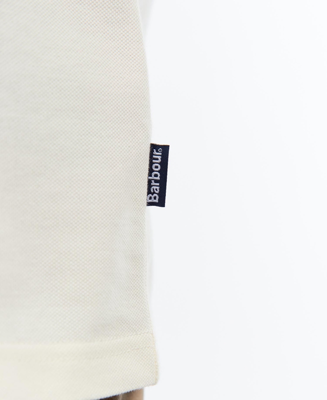 Barbour Explorer Henley Férfi Polo shirts Krém | 860412-JWF