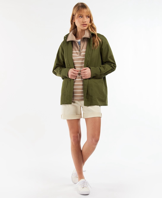 Barbour Explorer Marley Overshirt Női Ingek Olivazöld | 815293-ZWK