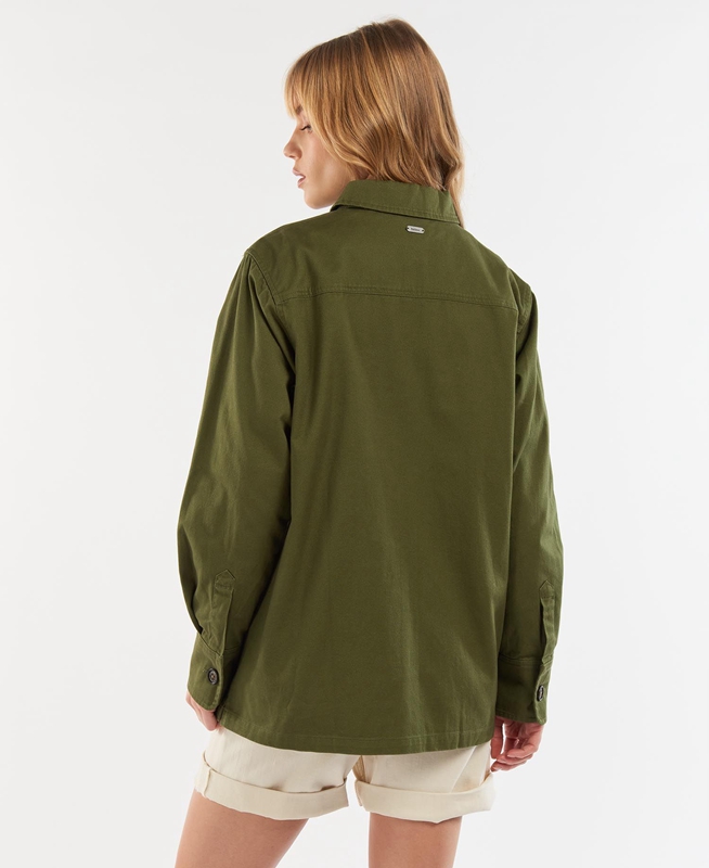 Barbour Explorer Marley Overshirt Női Ingek Olivazöld | 815293-ZWK