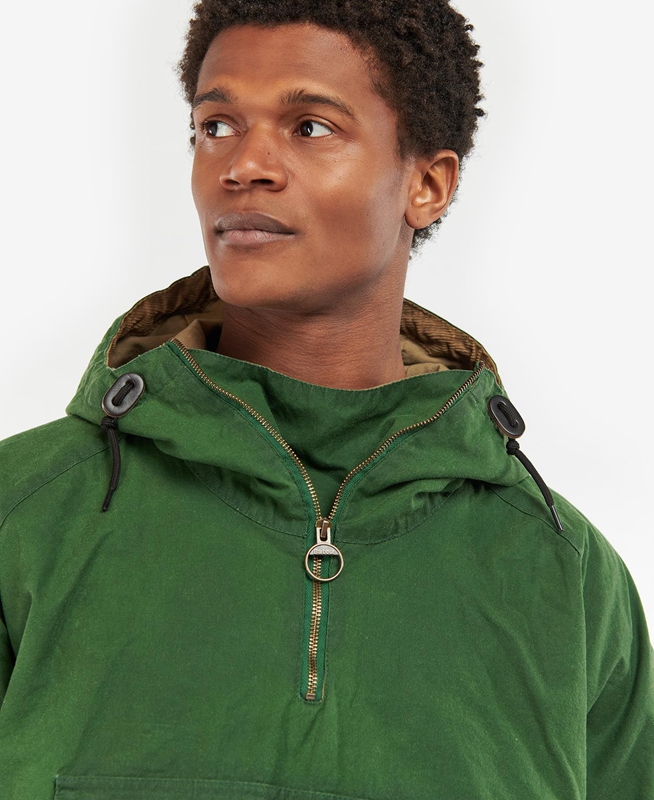 Barbour Explorer Twig Pullover Férfi Alkalmi Dzsekik Zöld | 824709-TVR