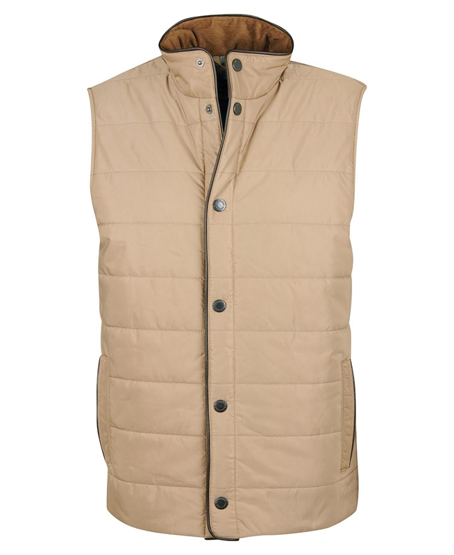 Barbour Farnham Férfi Mellény Bézs | 058127-YGN