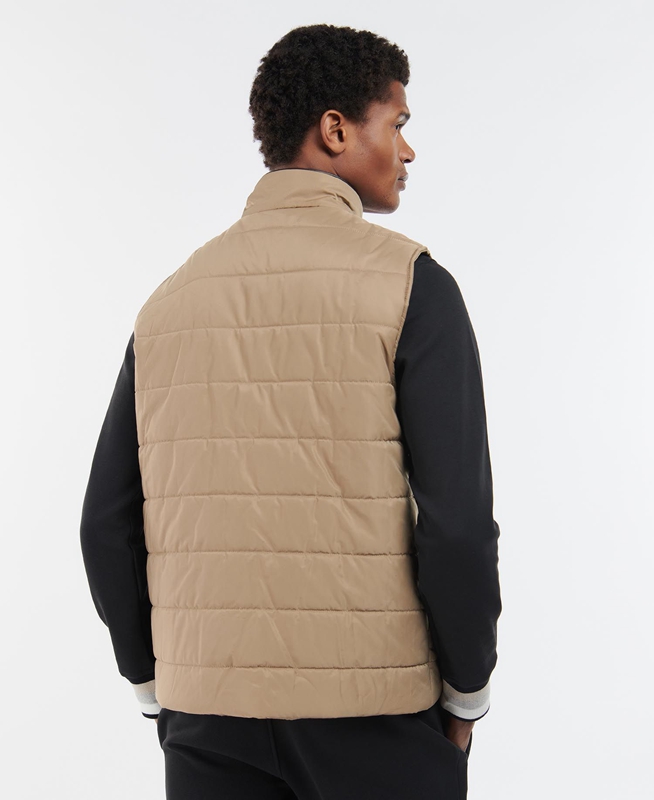 Barbour Farnham Férfi Mellény Bézs | 058127-YGN