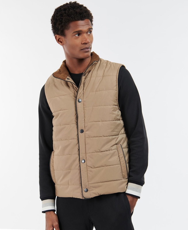 Barbour Farnham Férfi Mellény Bézs | 058127-YGN
