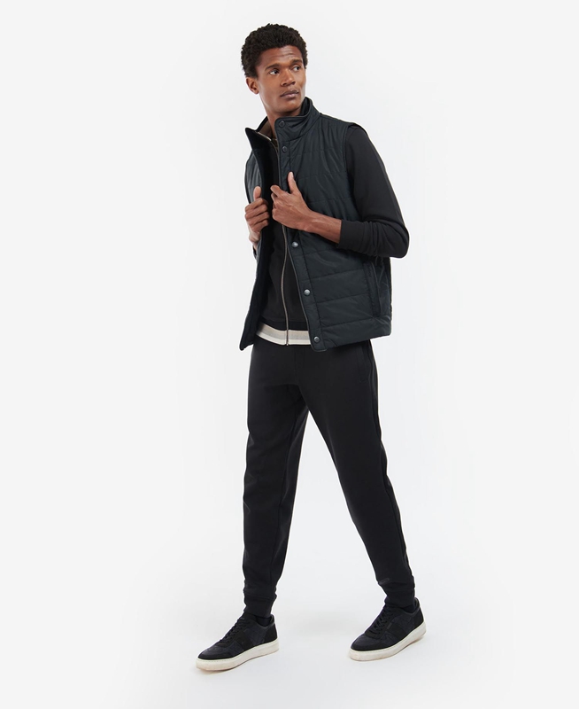 Barbour Farnham Férfi Mellény Fekete | 453891-JOC
