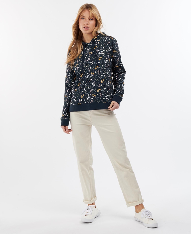 Barbour Ferryside Női Pulóverek Sötétkék | 908374-CKO