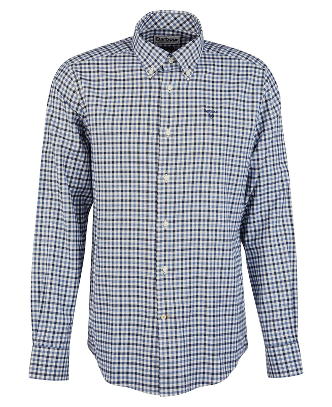 Barbour Finkle Tailored Férfi Ingek Kék | 472309-PGN
