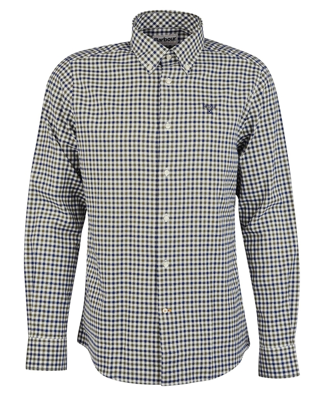 Barbour Finkle Tailored Férfi Ingek Kék | 695840-ETN