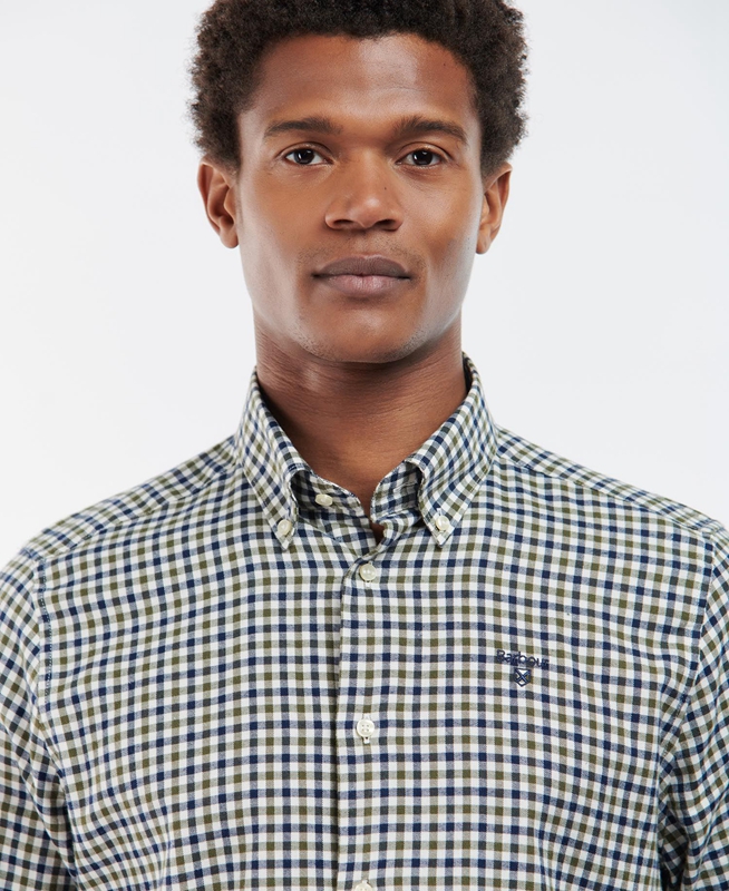 Barbour Finkle Tailored Férfi Ingek Kék | 695840-ETN