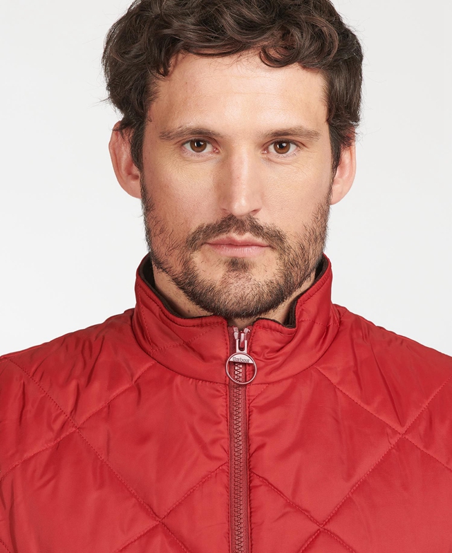 Barbour Finn Férfi Mellény Piros | 024371-QGR