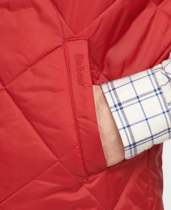Barbour Finn Férfi Mellény Piros | 024371-QGR