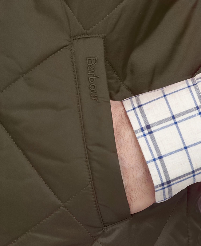 Barbour Finn Férfi Mellény Zöld | 983172-YLH