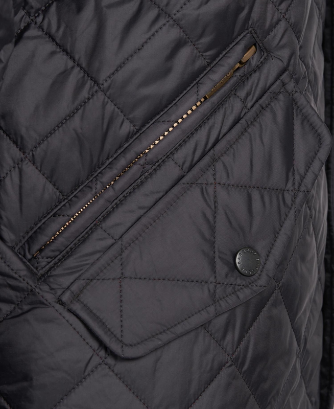 Barbour Flyweight Chelsea Férfi Vattázott Kabát Fekete | 428360-TKP