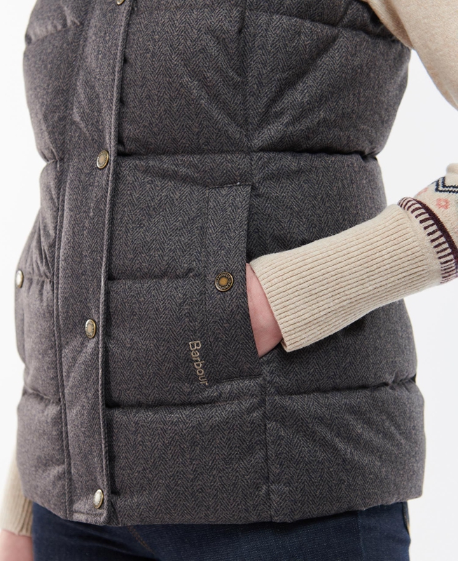 Barbour Foxglove Női Mellény Szürke | 843761-CMG