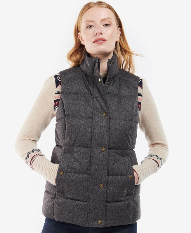 Barbour Foxglove Női Mellény Szürke | 843761-CMG