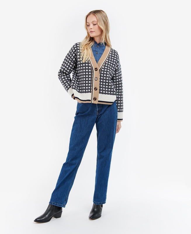 Barbour Francesca Cardigan Női Pulóverek Színes | 326980-NOP