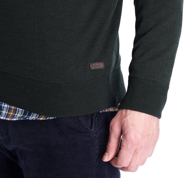 Barbour Gamlan Half Zip Férfi Pulóverek Zöld | 853279-ODB