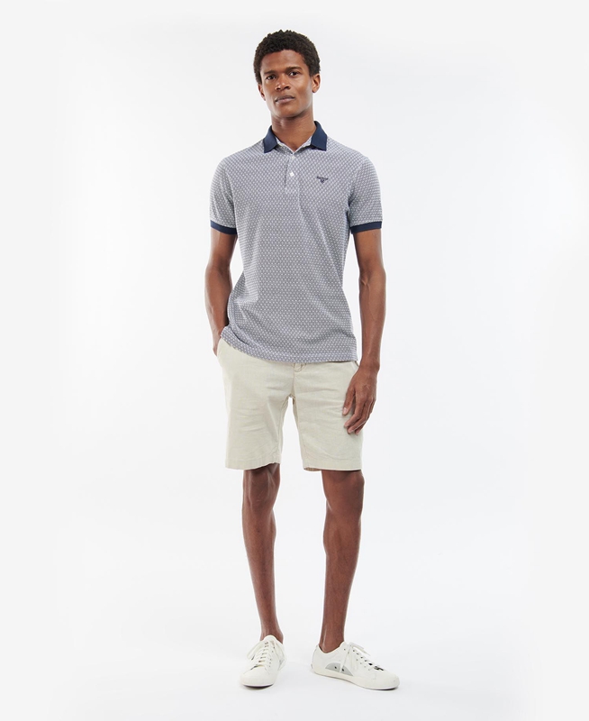 Barbour Gateside Férfi Polo shirts Kék | 902586-JZY