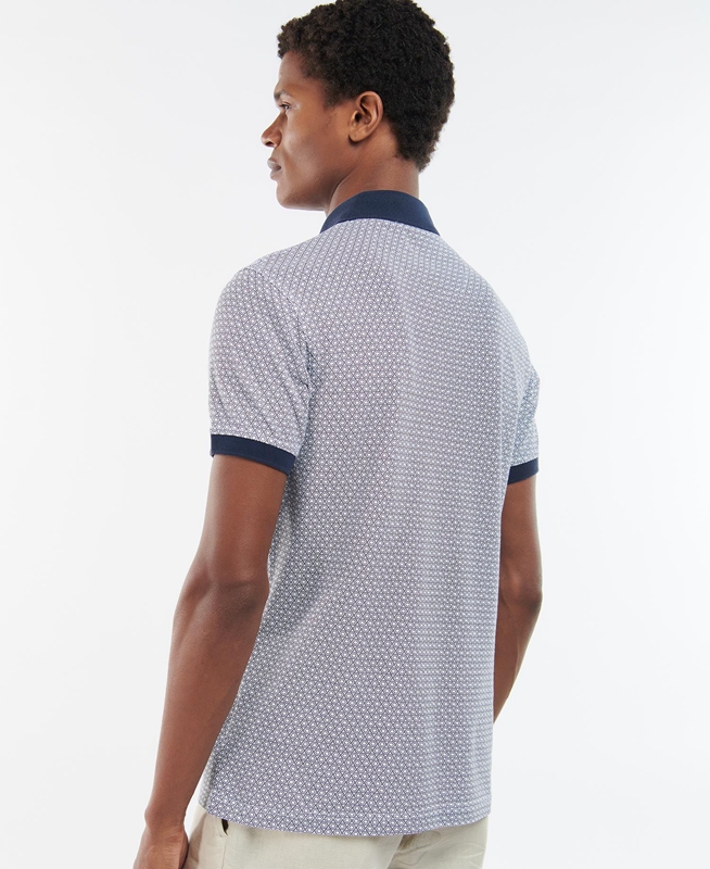 Barbour Gateside Férfi Polo shirts Kék | 902586-JZY