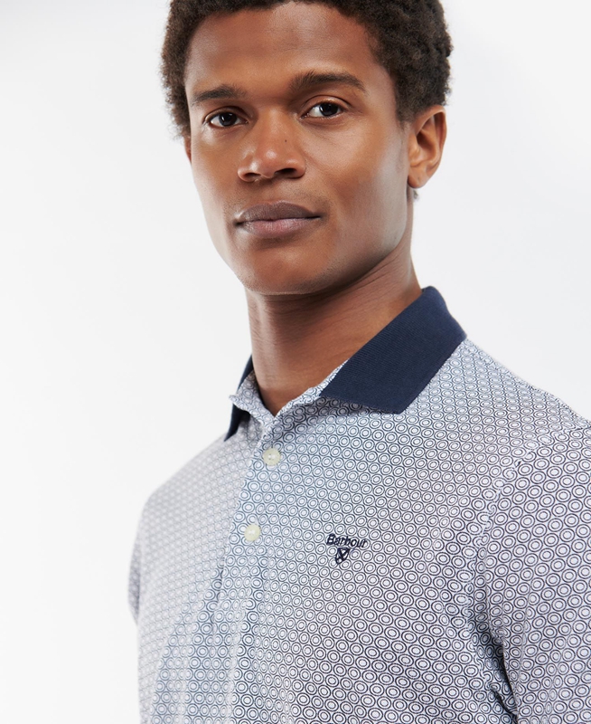 Barbour Gateside Férfi Polo shirts Kék | 902586-JZY