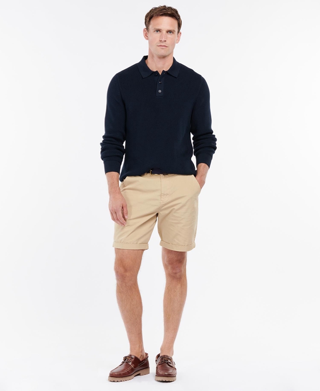 Barbour Glendale Rövid Férfi Nadrág Bézs | 705963-HXT