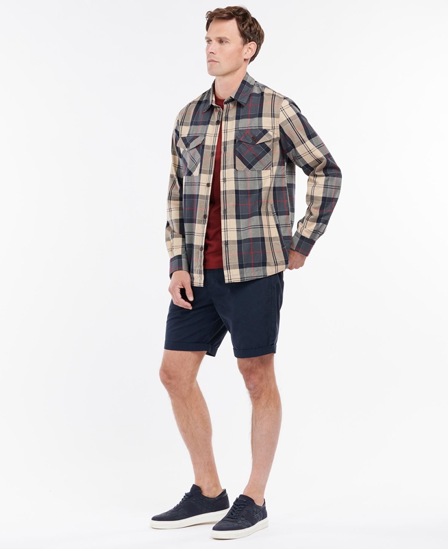Barbour Glendale Rövid Férfi Nadrág Sötétkék | 205463-CRV