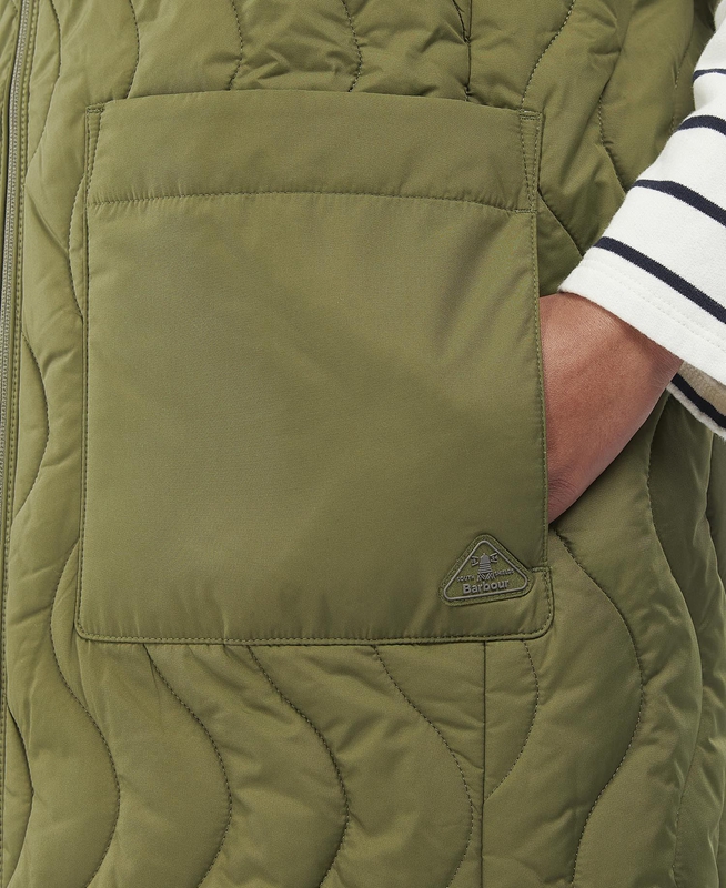 Barbour Guilden Női Mellény Zöld | 562940-GHR
