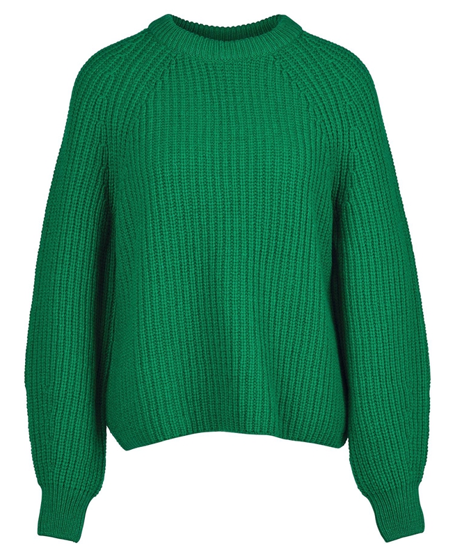 Barbour Hartley Knit Női Pulóverek Zöld | 051673-JNH