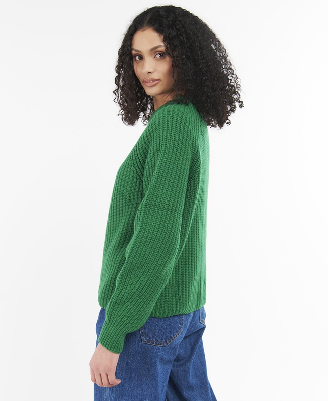 Barbour Hartley Knit Női Pulóverek Zöld | 051673-JNH