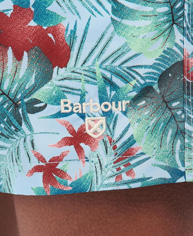 Barbour Hawaiian Print Swim Férfi Nadrág Kék | 214037-PSK