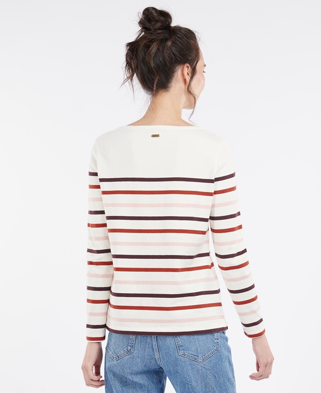 Barbour Hawkins Top Női Póló Krém | 073521-UZA