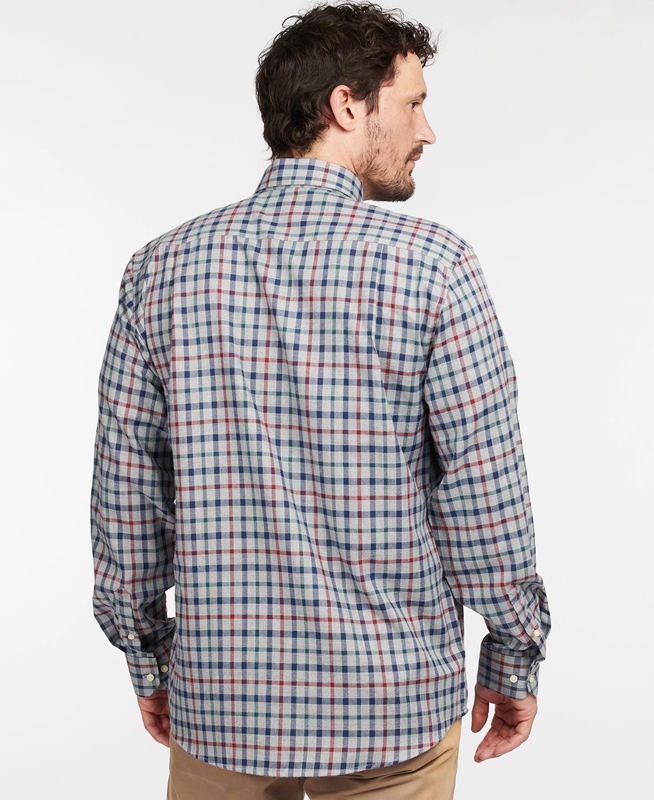 Barbour Hemd Coll Thermo Férfi Ingek Szürke | 860912-ABO