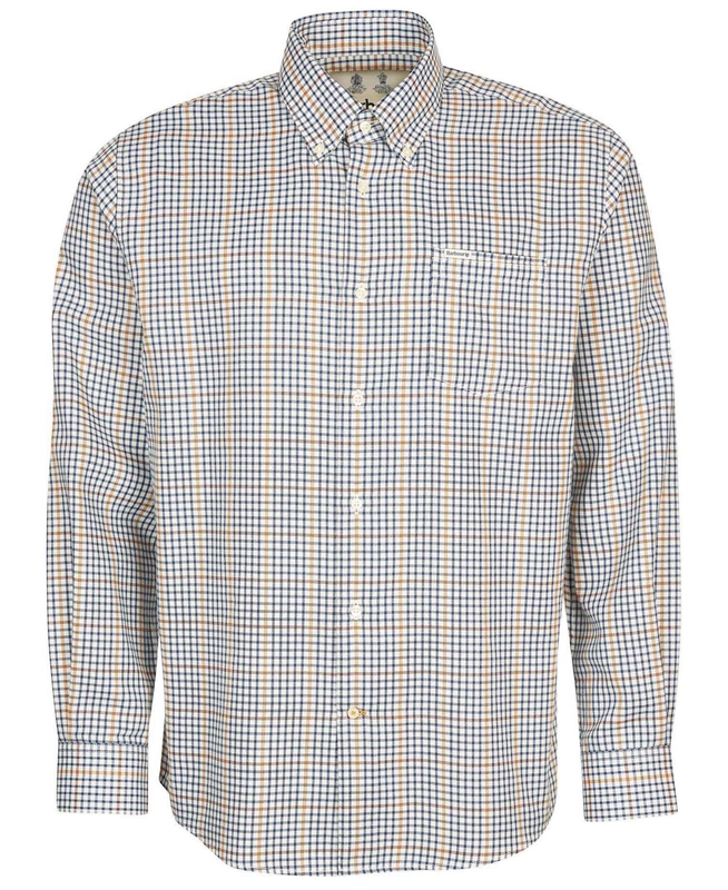Barbour Hemd Henderson Thermo Weave Férfi Ingek Bézs | 956810-CVS