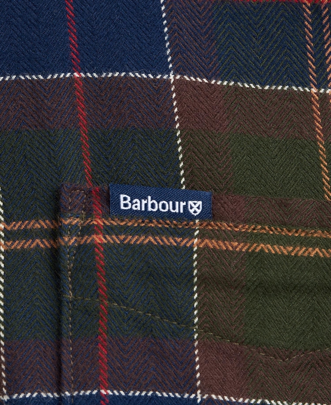 Barbour Hemd Kyeloch Tailored Férfi Ingek Olivazöld | 072186-ZSB