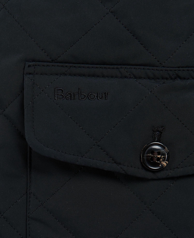 Barbour Hitchen Férfi Vattázott Kabát Fekete | 136874-QNZ