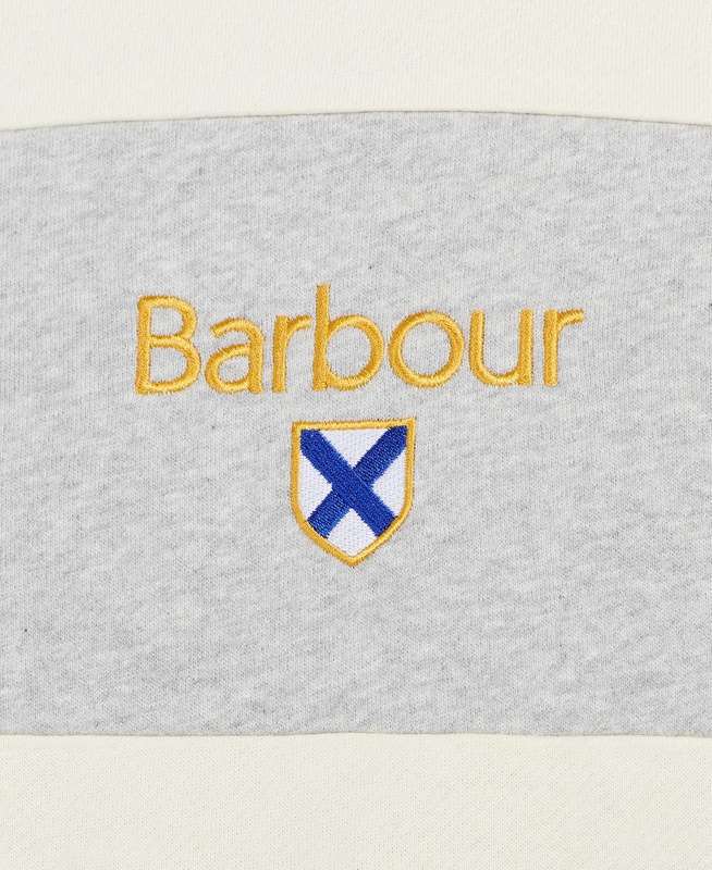 Barbour Honour Panel Crew Férfi Pulóverek Bézs | 865371-NQP