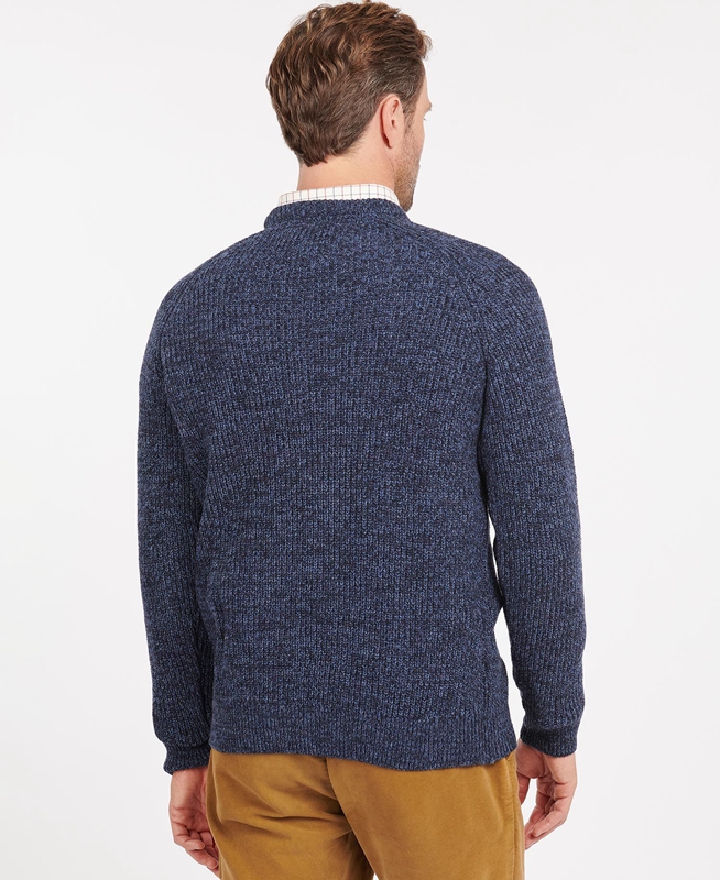 Barbour Horseford Crew Férfi Pulóverek Kék | 459820-WMO