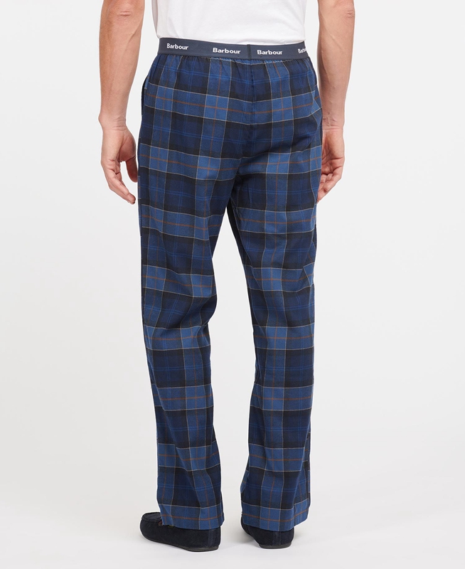 Barbour Hose Glenn Tartan Férfi Nadrág Sötétkék | 931650-VUI