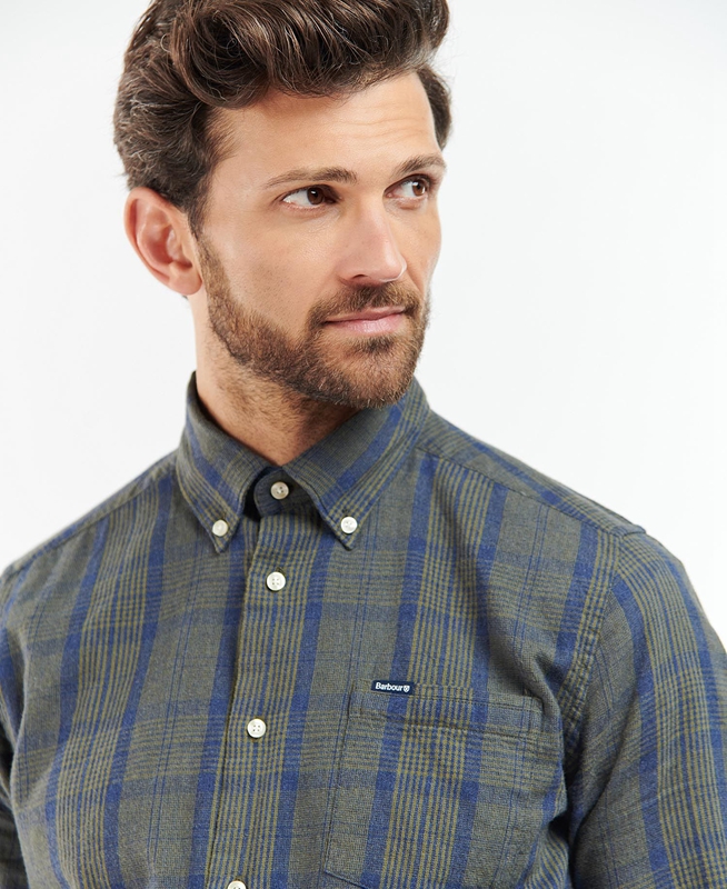 Barbour Inverbeg Tailored Férfi Ingek Szürke | 672158-SFC