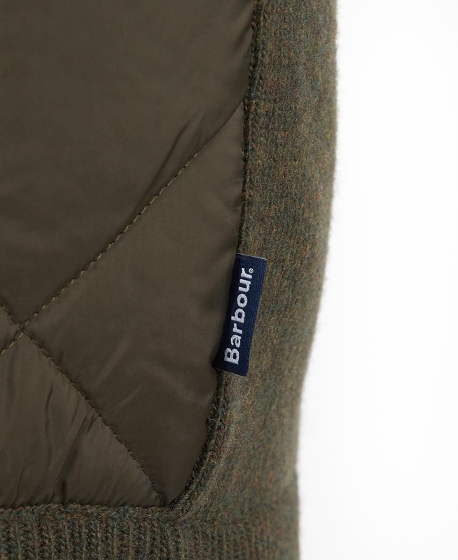 Barbour Jacke Arch Diamond Quilt Knit Férfi Pulóverek Olivazöld | 275490-KGO