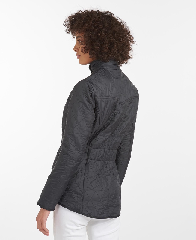 Barbour Jacke Cavalry Polarquilt Női Vattázott Kabát Fekete | 329405-FPC