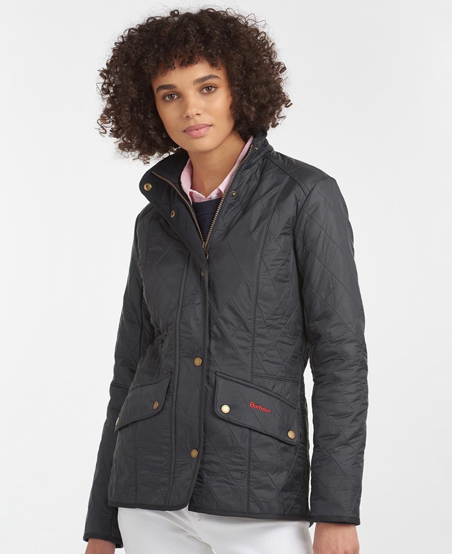 Barbour Jacke Cavalry Polarquilt Női Vattázott Kabát Fekete | 329405-FPC