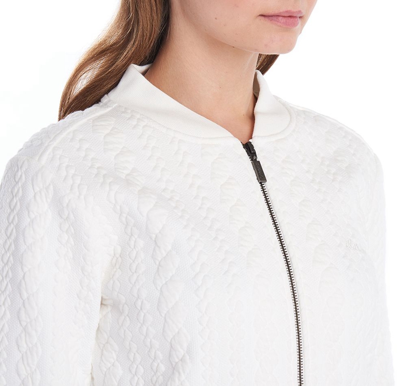 Barbour Kelsey Zip Női Pulóverek Fehér | 615207-MVT