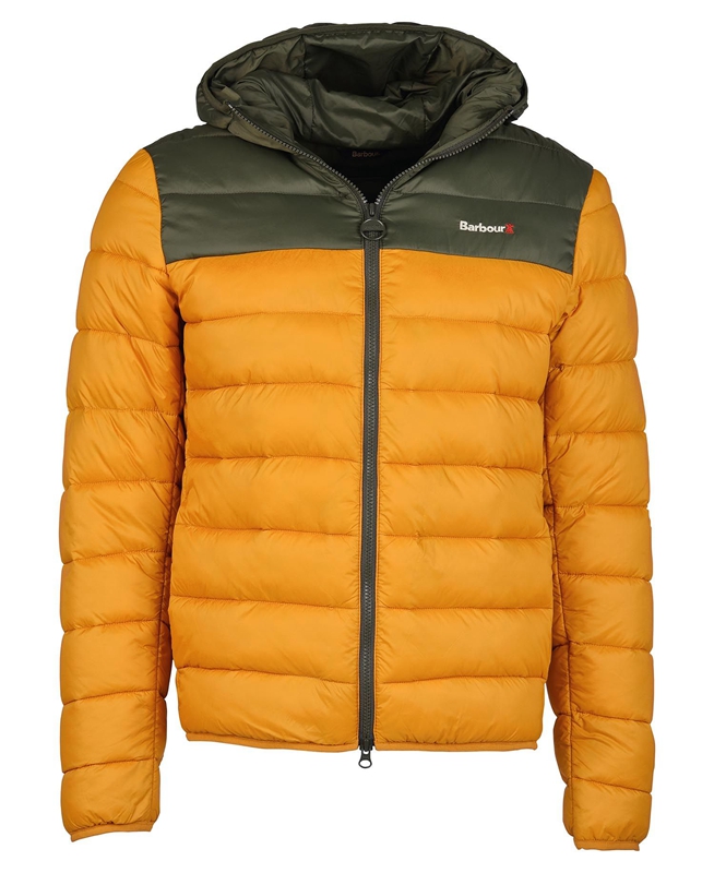 Barbour Kendle Baffle Férfi Vattázott Kabát Sárga | 091354-NQK