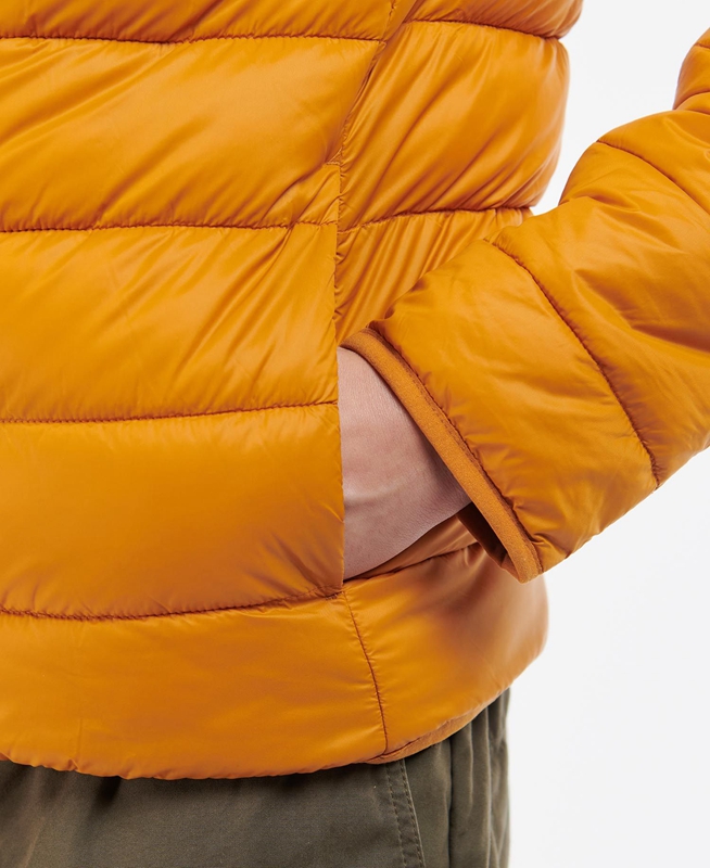 Barbour Kendle Baffle Férfi Vattázott Kabát Sárga | 091354-NQK