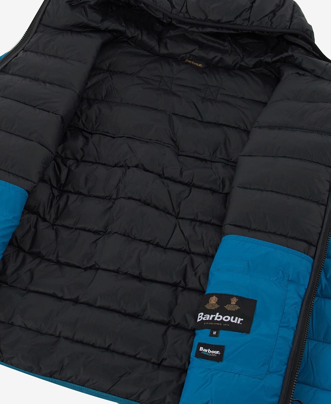 Barbour Kendle Baffle Férfi Vattázott Kabát Kék | 925817-XJI