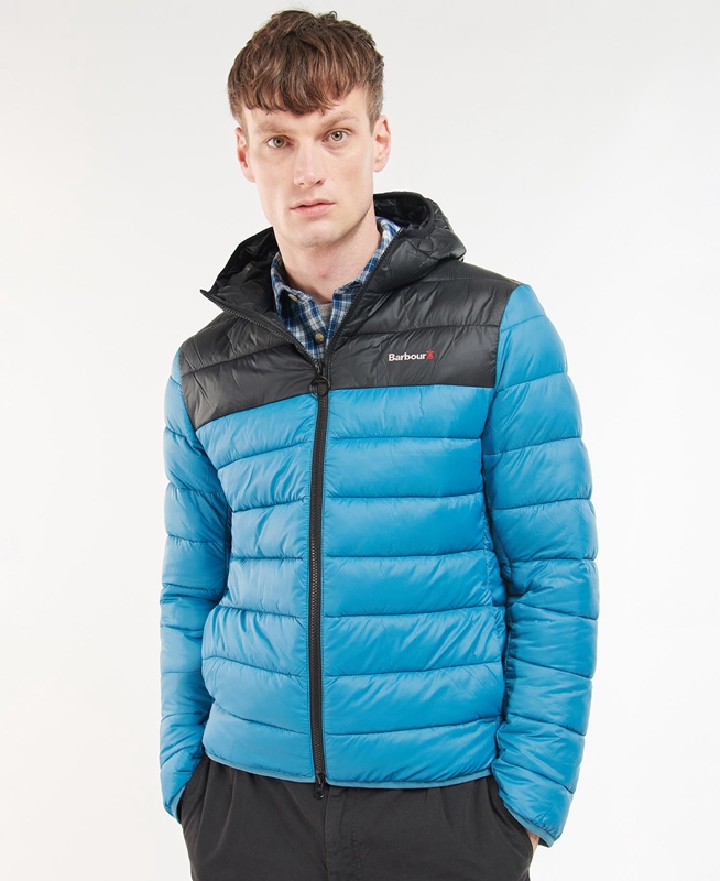 Barbour Kendle Baffle Férfi Vattázott Kabát Kék | 925817-XJI